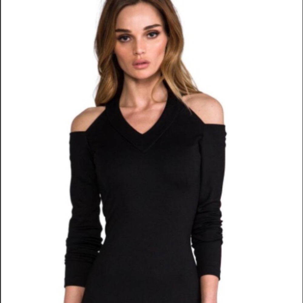 Amanda Uprichard Long sleeve black dress
